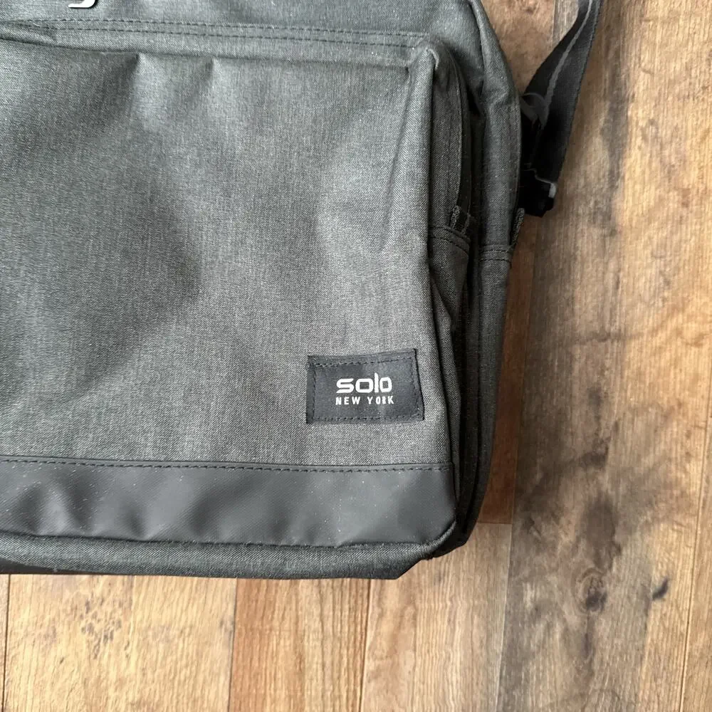 SOLO New York Duane Hybrid Briefcase Backpack Black‎ Removable Shoulder Strap